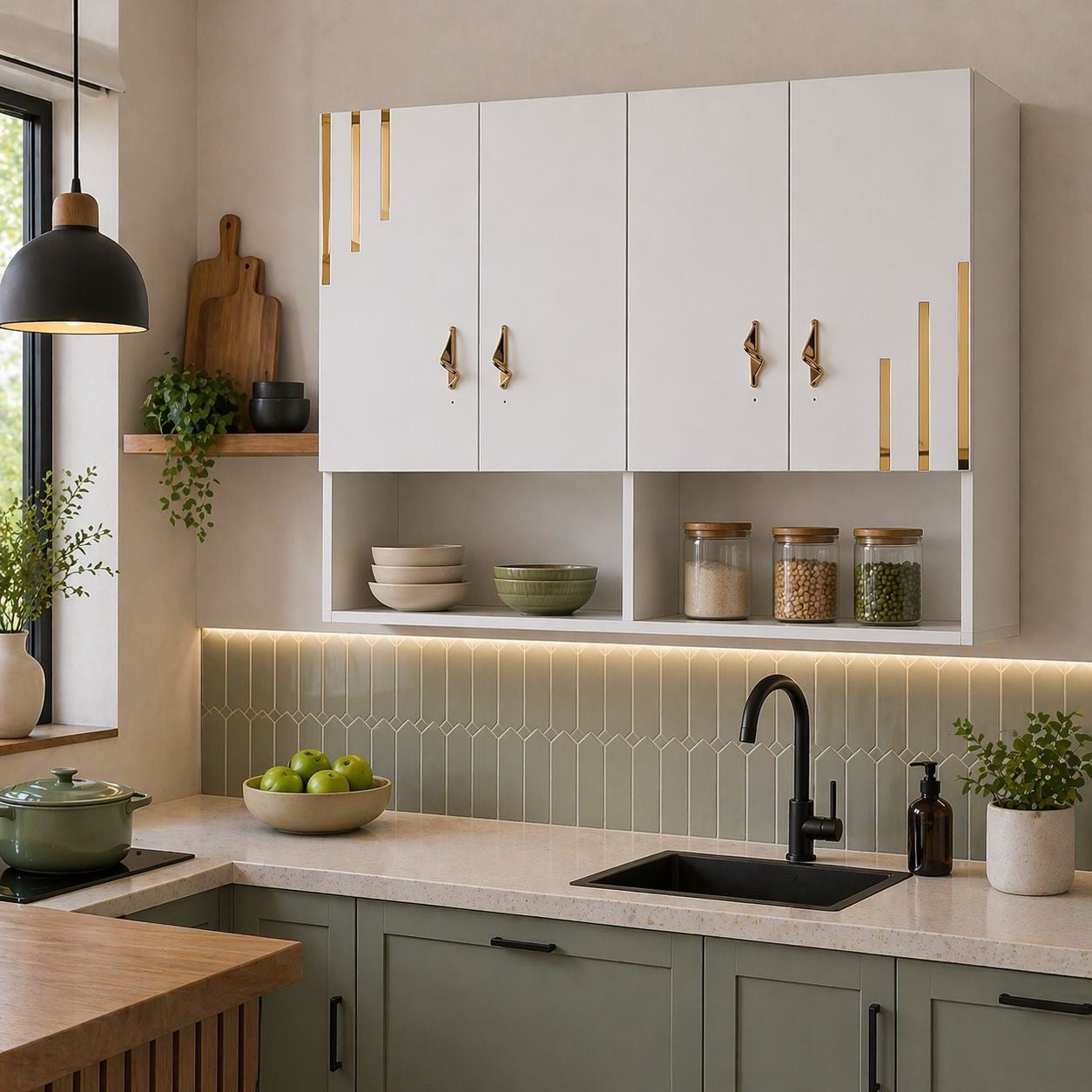 🍽️✨ GABINETE DE COCINA COLGANTE – MÁS ORDEN Y ESTILO PARA TU COCINA ✨🍽️

🆔 Cod. 82604 Blanco con Dorado 

💰RD$4,995