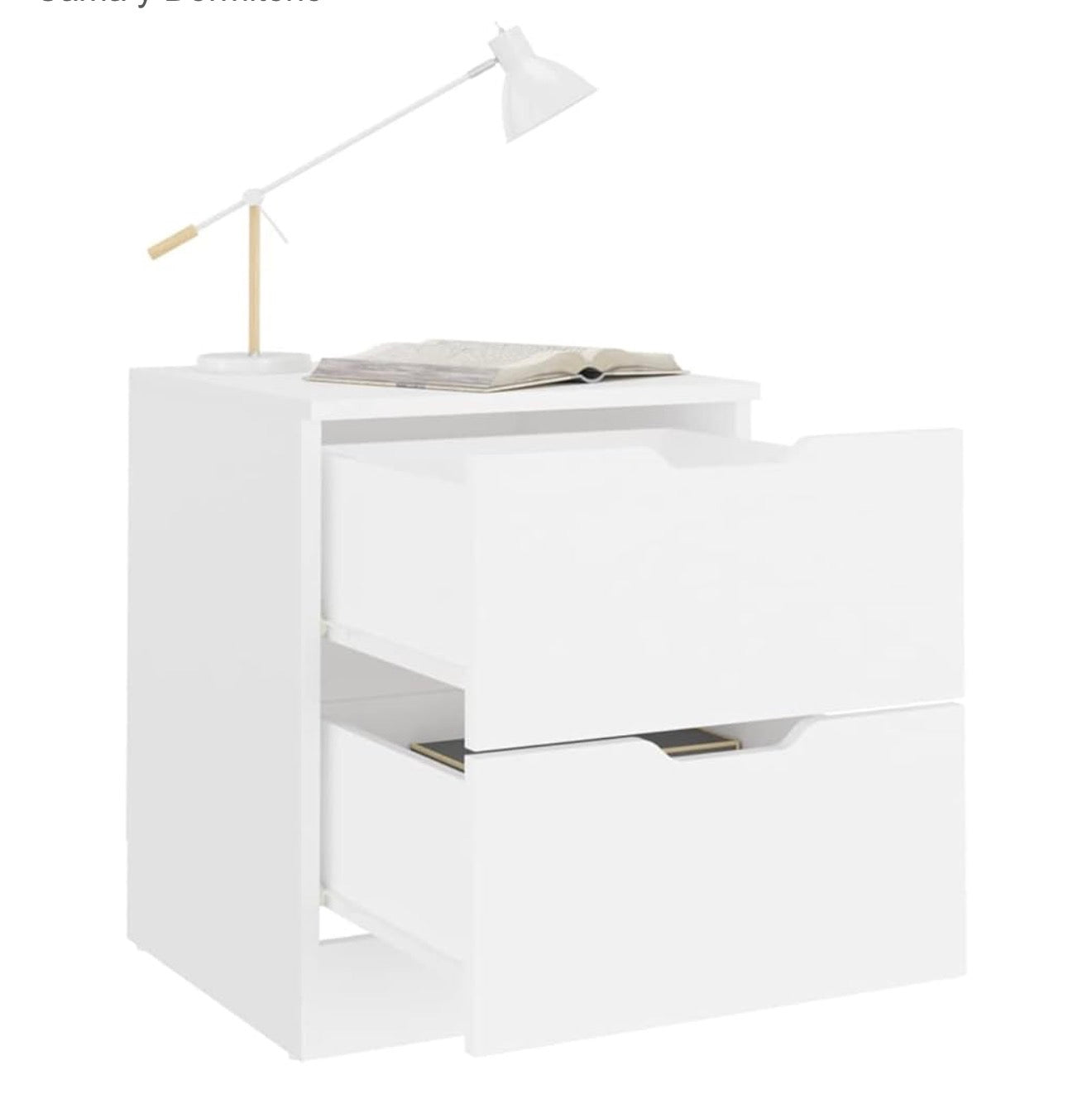 🗄️  Mesita de Noche Moderna 2 Gavetas *Blanca*  (Cod. 283279)

💰RD$1,995