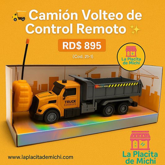 🚚✨ Camión Volteo de Control Remoto ✨🚚 (Cod.21-1)

💰RD$ 895