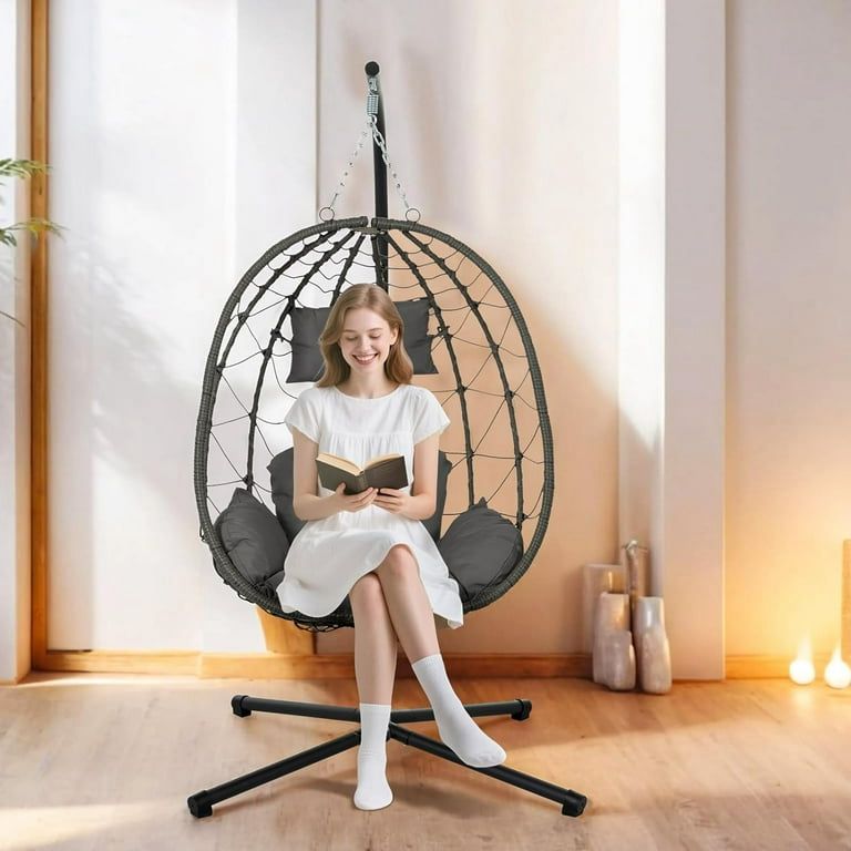 🪶 Silla Colgante Tipo Huevo con Base – Diseño Moderno y Súper Cómoda (Cod.DL24088)

💰RD$10,495