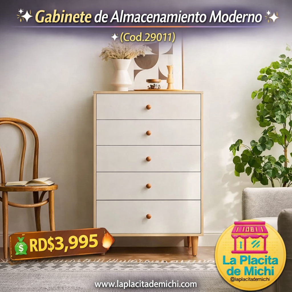 ✨ Gabinete de Almacenamiento Moderno ✨ (Cod.29011)

💰RD$3,995

📐 Medidas del mueble: 60 × 38 × 89 cm