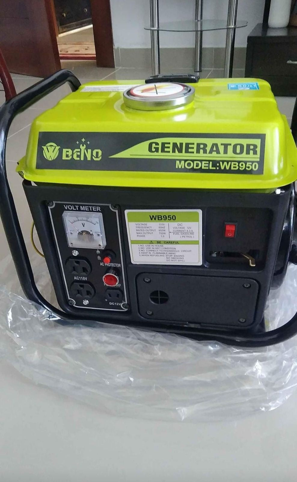 ⚡🔋 Planta Eléctrica Portátil BENO WB950 🔋⚡(750w)
¡Luz garantizada donde la necesites!

💰 RD$7,995