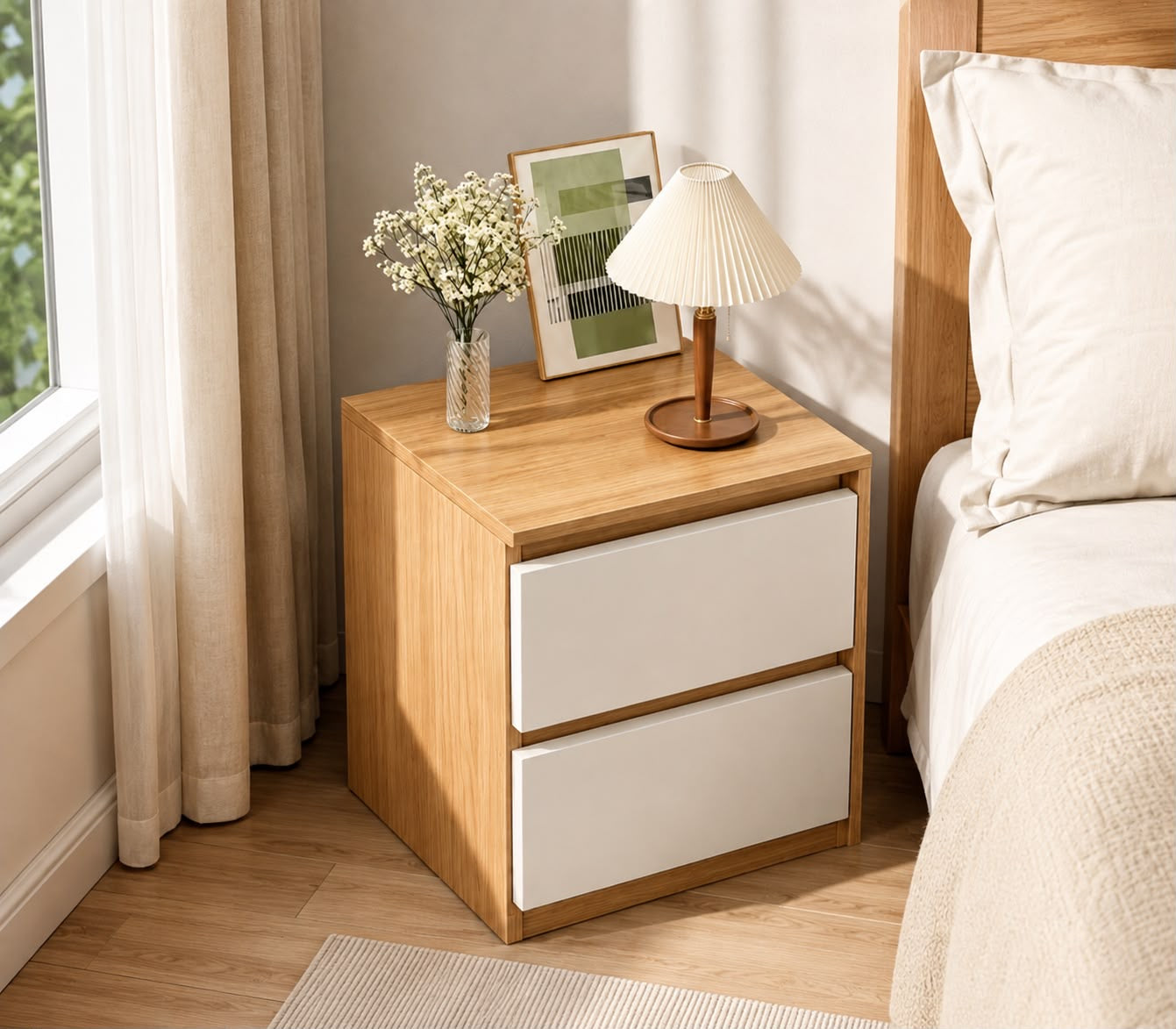 🛏️✨ MESITA DE NOCHE MODERNA 2 GAVETAS – ELEGANCIA Y FUNCIONALIDAD EN TU HABITACIÓN ✨🛏️

🆔 Cod. 285202 AMARILLO 

💰 RD$1,995

📏 Medidas: 40x30 cm