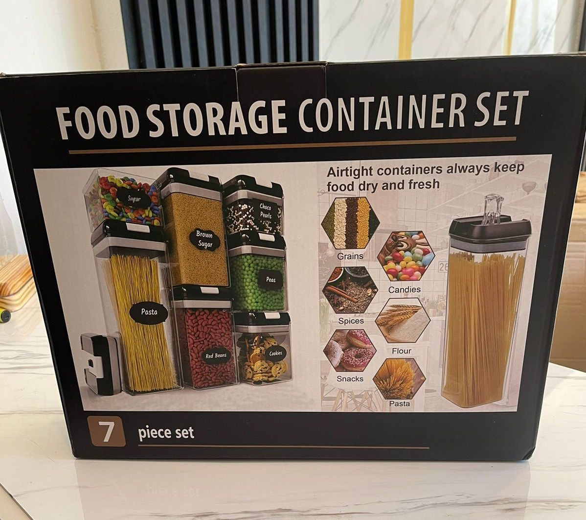🥳✨ Set de Envases Organizadores Herméticos  7 en 1 ✨🥳

¡Despídete del desorden en tu cocina y mantén tus alimentos siempre frescos! 🥖🍪🍬