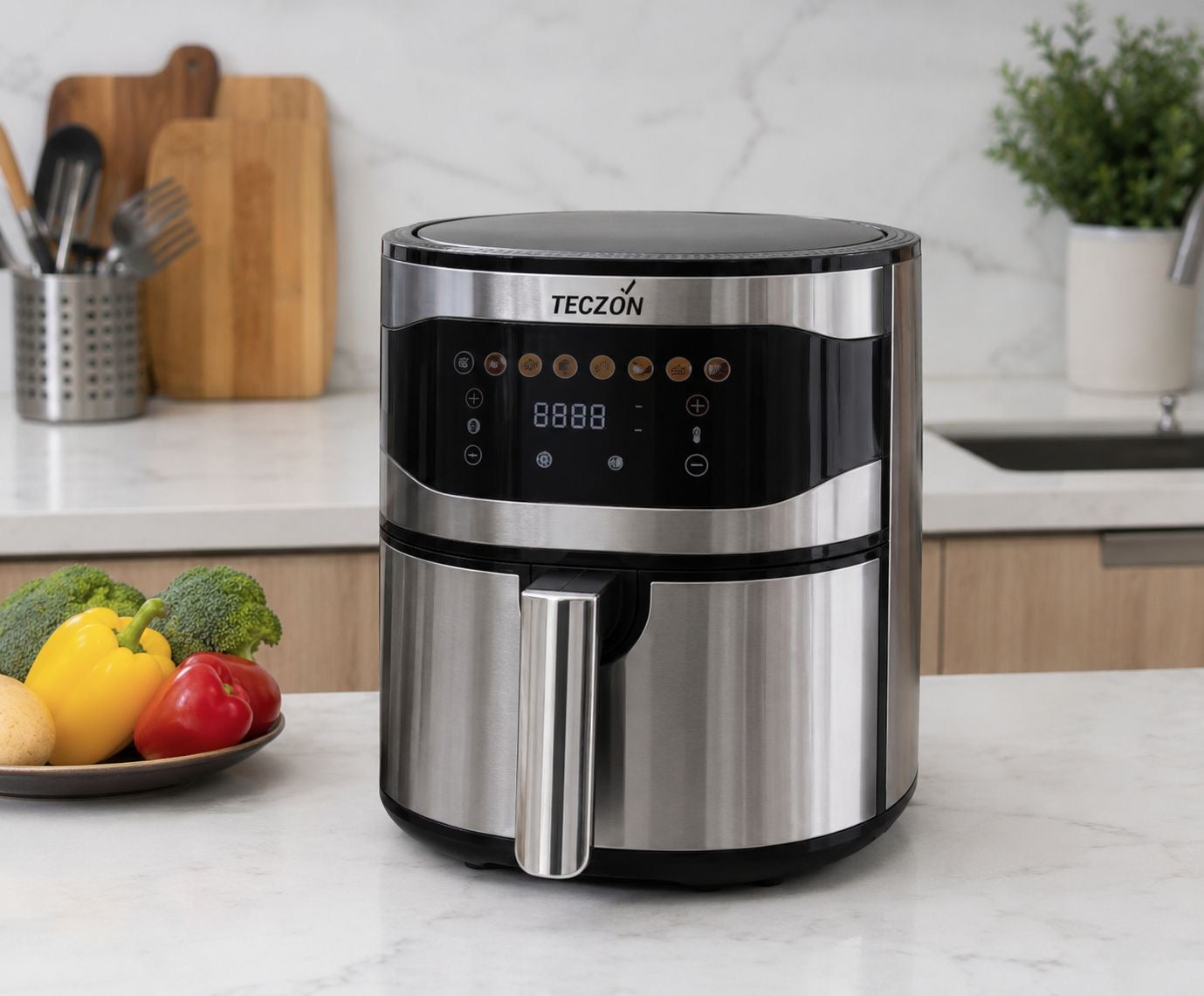 ✨ Freidora de Aire Digital *9 Litros*  – Cocina Rápido, Saludable y Sin Complicaciones ✨

🆔 Cod. TZ-901

💰RD$3,995