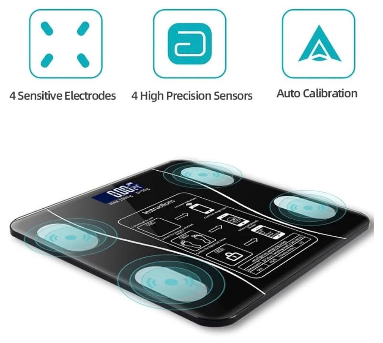 ⚖️📲 BÁSCULA INTELIGENTE BLUETOOTH – CONTROL TOTAL DE TU CUERPO 📲⚖️ (Cod. 422) 

💰RD$995