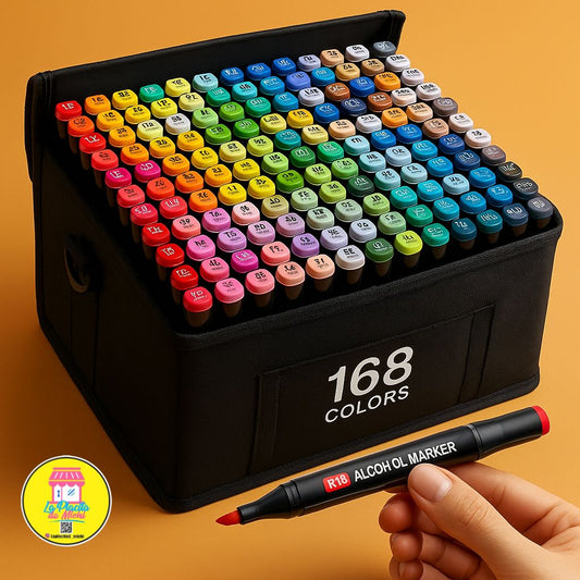 Estuche de Colores Doble Punta (168 Pcs)