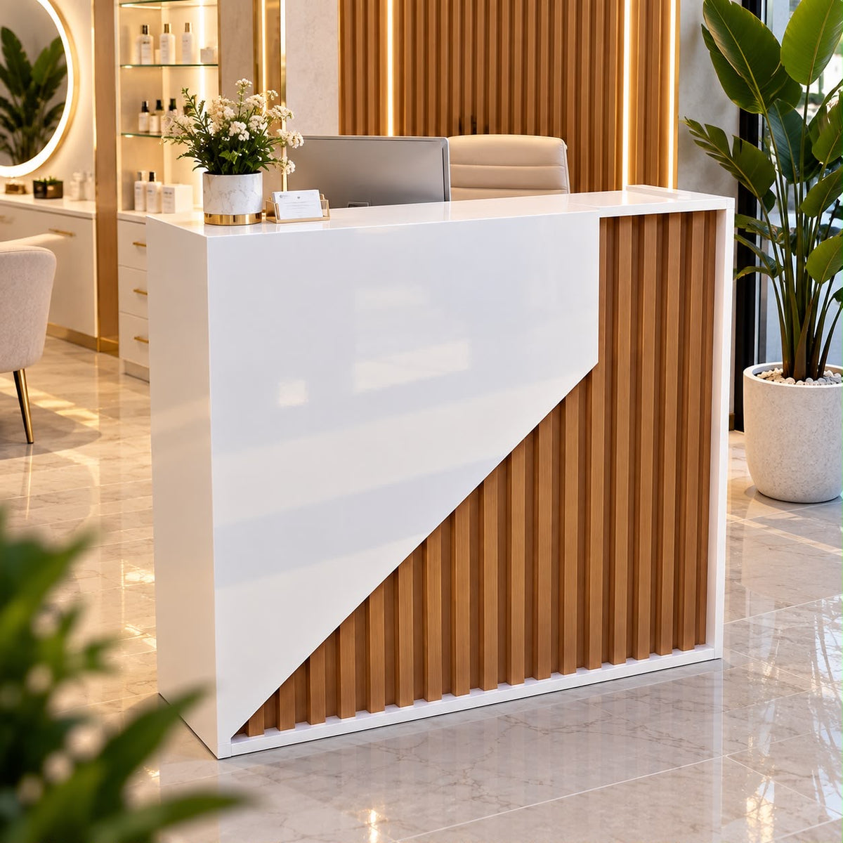 ✨🤍 MOSTRADOR / COUNTER DE RECEPCIÓN – ELEVA LA IMAGEN DE TU NEGOCIO 🤍✨🆔(Cod. 2 )

💰RD$9,495 

📏 Medidas:
• 80 cm de ancho
• 40 cm de profundidad
• 104 cm de alto
