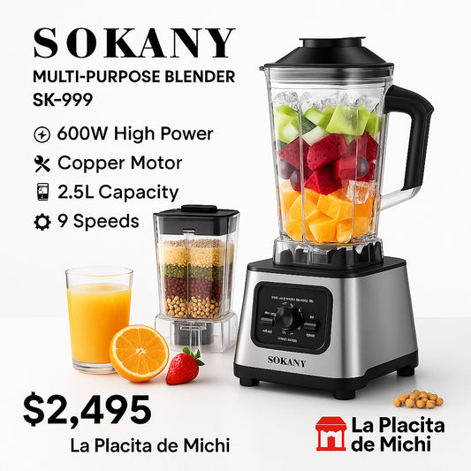 Licuadora de 9 Velocidades (2 en 1) Código sk-999