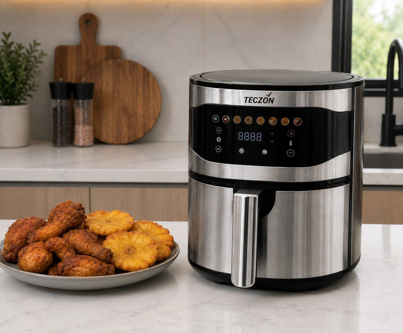 ✨ Freidora de Aire Digital *9 Litros*  – Cocina Rápido, Saludable y Sin Complicaciones ✨

🆔 Cod. TZ-901

💰RD$3,995