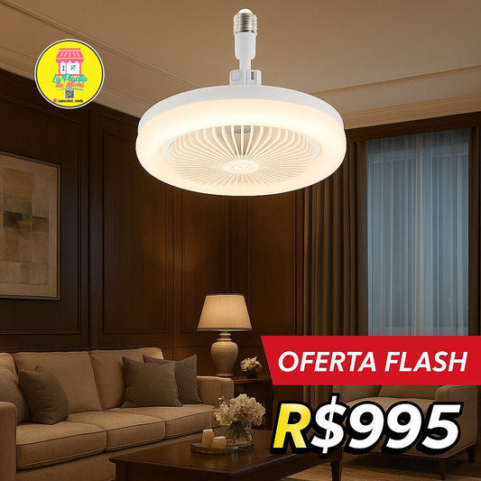 Lámpara Led con Abanico y Control