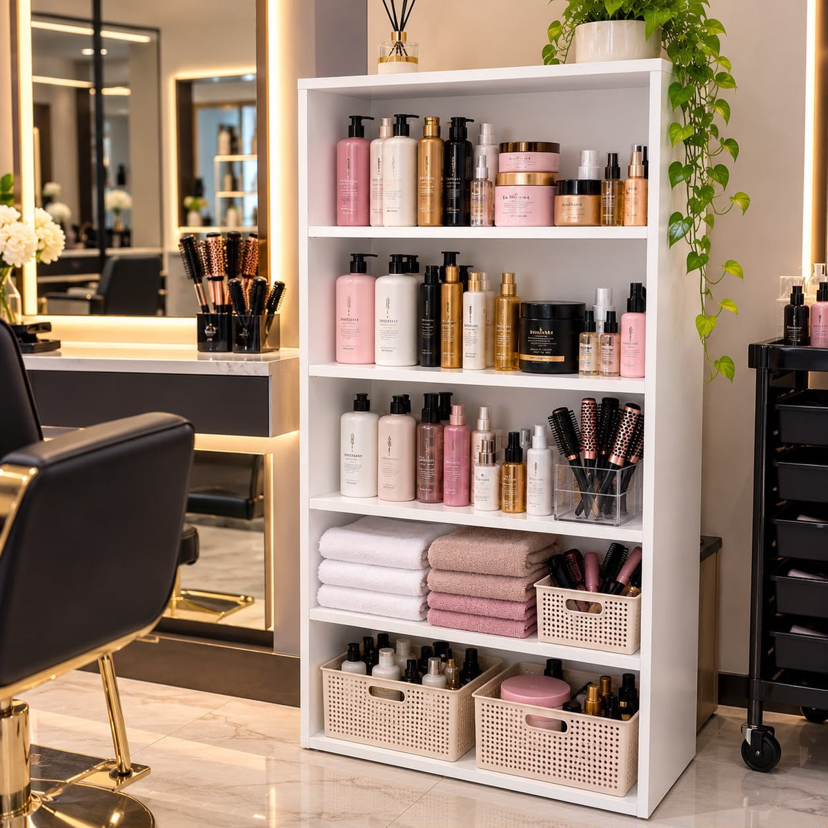 ✨🤍 ORGANIZADOR MULTIUSO DE 5 ESPACIOS – ¡MÁS ORDEN Y ELEGANCIA PARA TU HOGAR O NEGOCIO! 🏡💇‍♀️

(🆔 Cod. 112 BLANCO) 

💰RD$4,490 

- Medidas 📐 
122 cm Alto
60 cm Ancho 
26 cm Profundidad