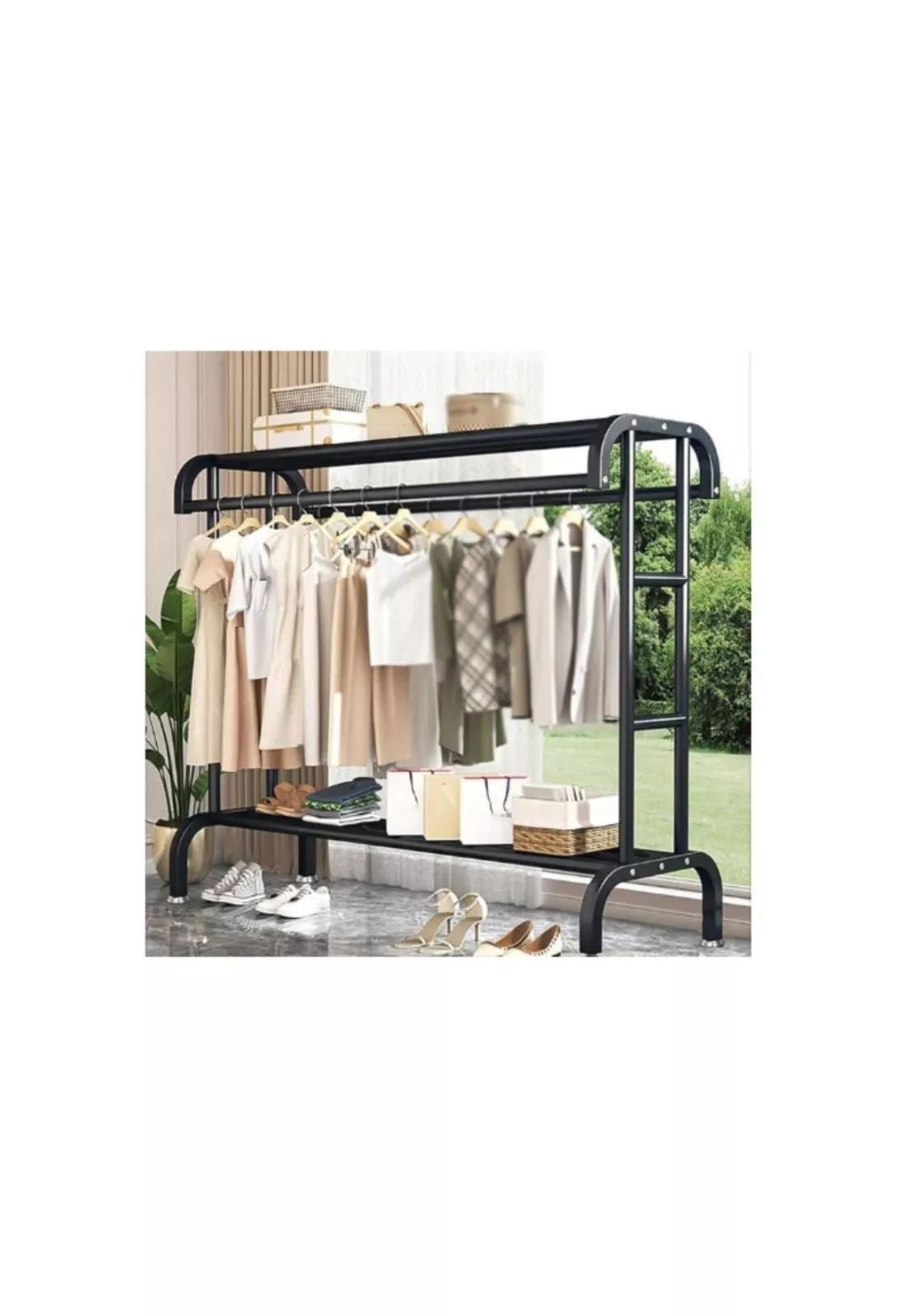 ✨ Perchero Metálico Multifuncional con Repisa Superior  y Base Inferior ✨(Cod. TM0021) 
💰RD$1,795