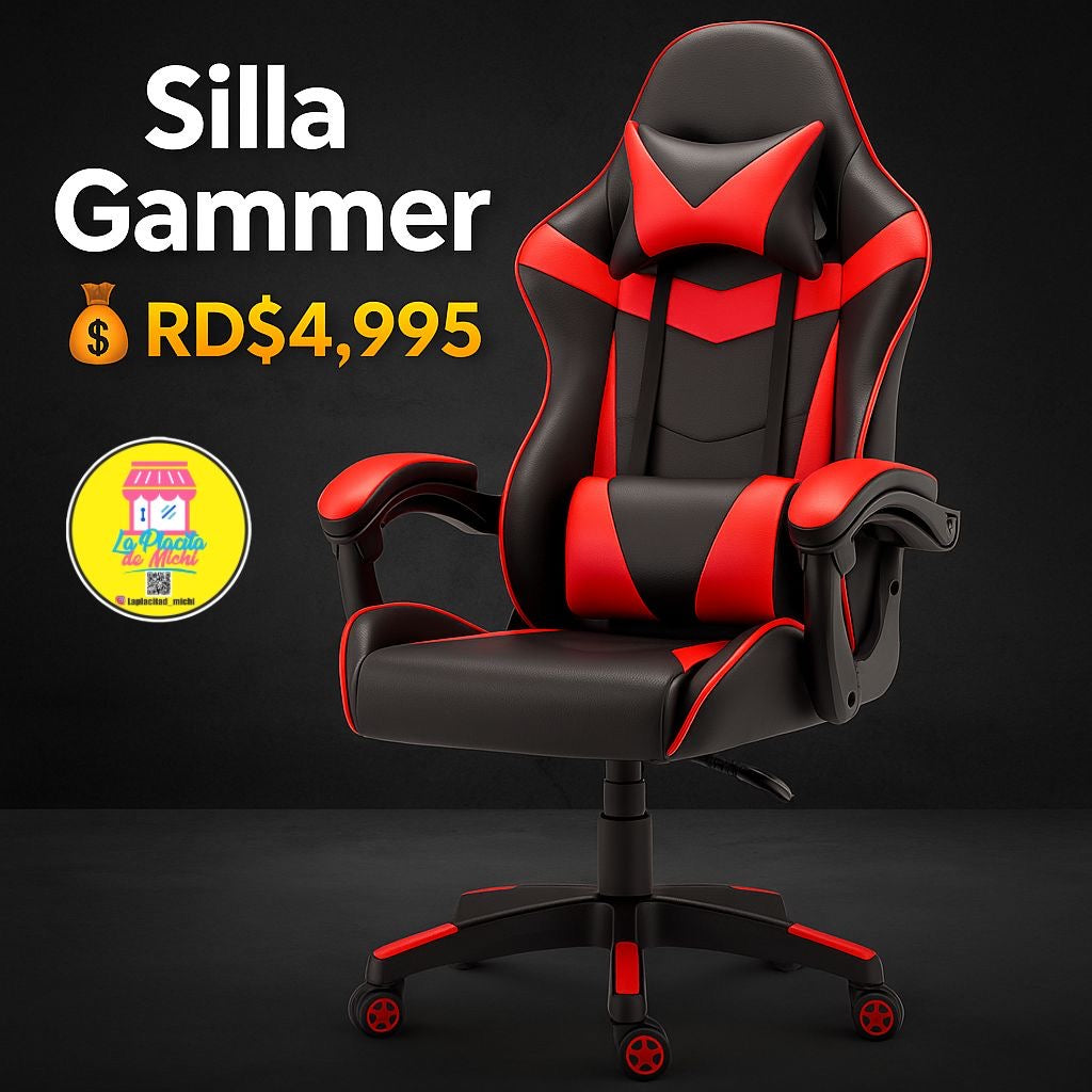 🎮 Silla Gamer Ergonómica Premium – Comodidad y Estilo para Largas Jornadas
💰 Precio: RD$4,995
