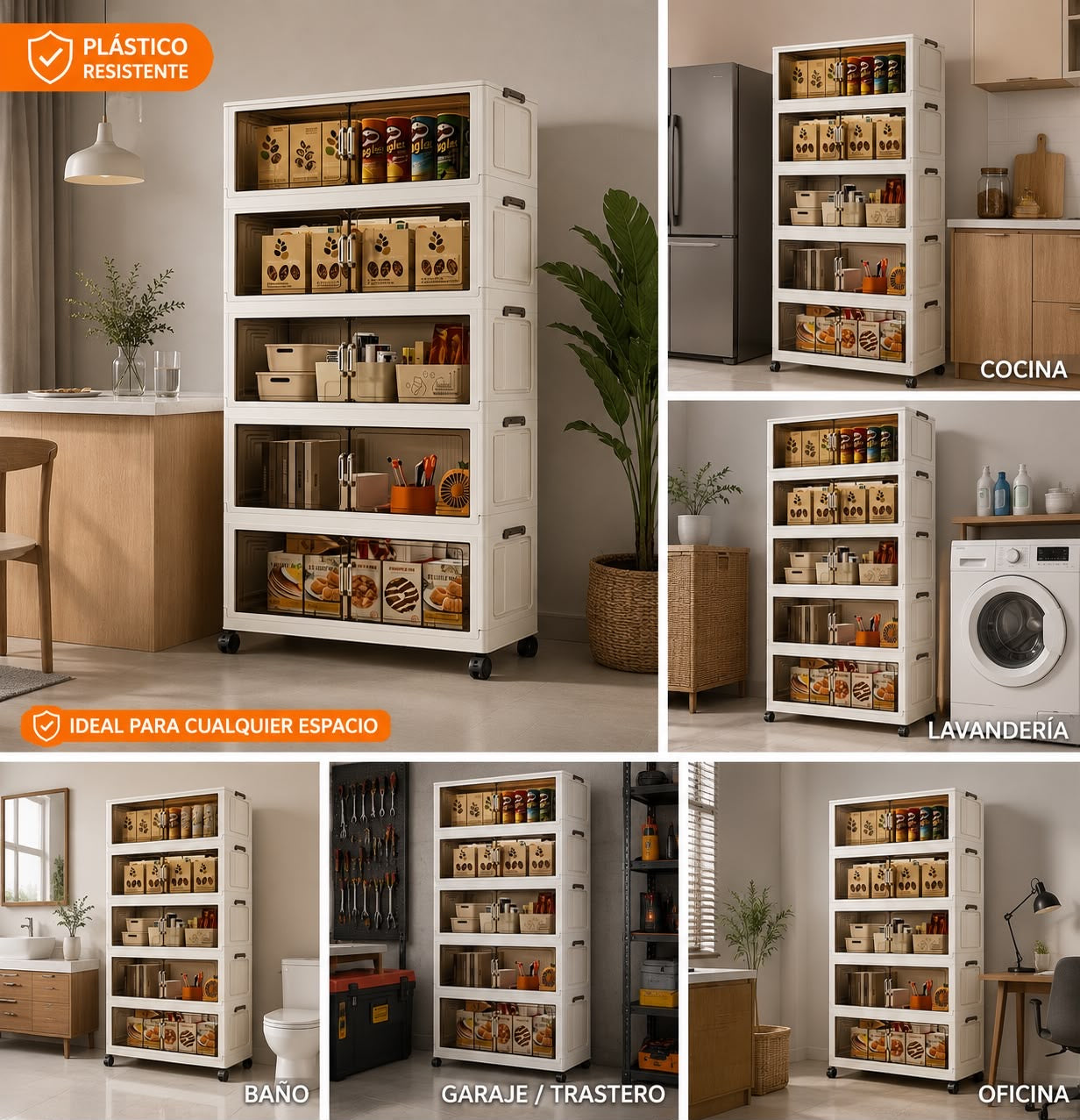 Organizador Modular Multiusos de Plástico Resistente (Cod. SNG01)

📏 Medidas: 65 × 37 × 165 cm

💰 RD$3,495