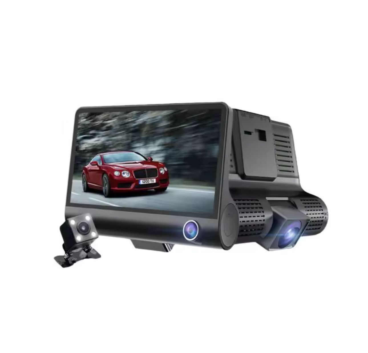 🚘📹 Cámara de Coche  de 3 Canales – Seguridad Total 24/7 (Cod.882)