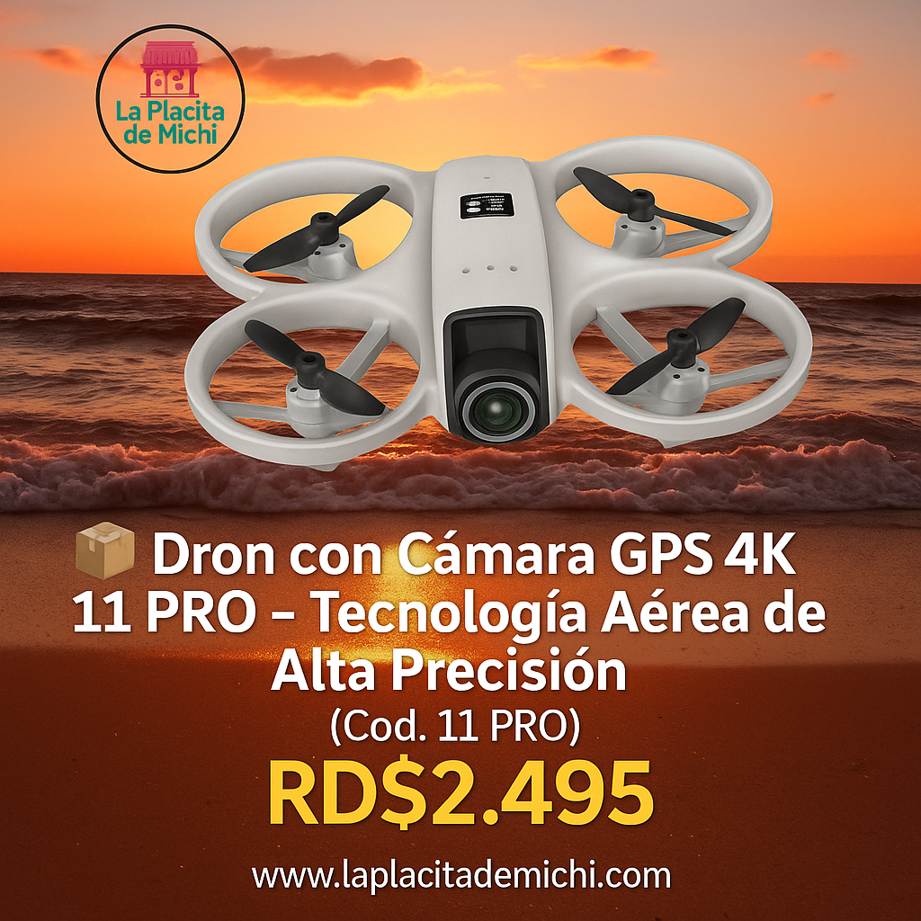 📦 Dron con Cámara GPS 4K 11 PRO – Tecnología Aérea de Alta Precisión
(Cod. V66 11 PRO)