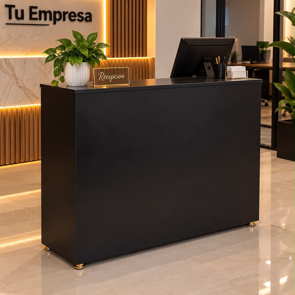 ✨🖤Mostrador / Counter de Recepción Negro 🖤✨
🆔(Cod.11 NEGRO)

💰RD$7,495 

- Medidas: 80cm Ancho 110cm Altura x 42cm 
- ⁠Material Hidrofugo (Armado)