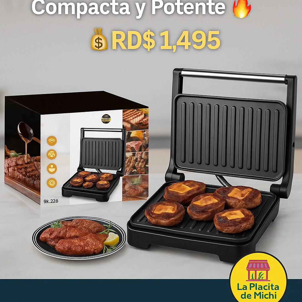 🔥 Parrilla Eléctrica SK-223 – Compacta y Potente 🔥

💰 RD$1,495
