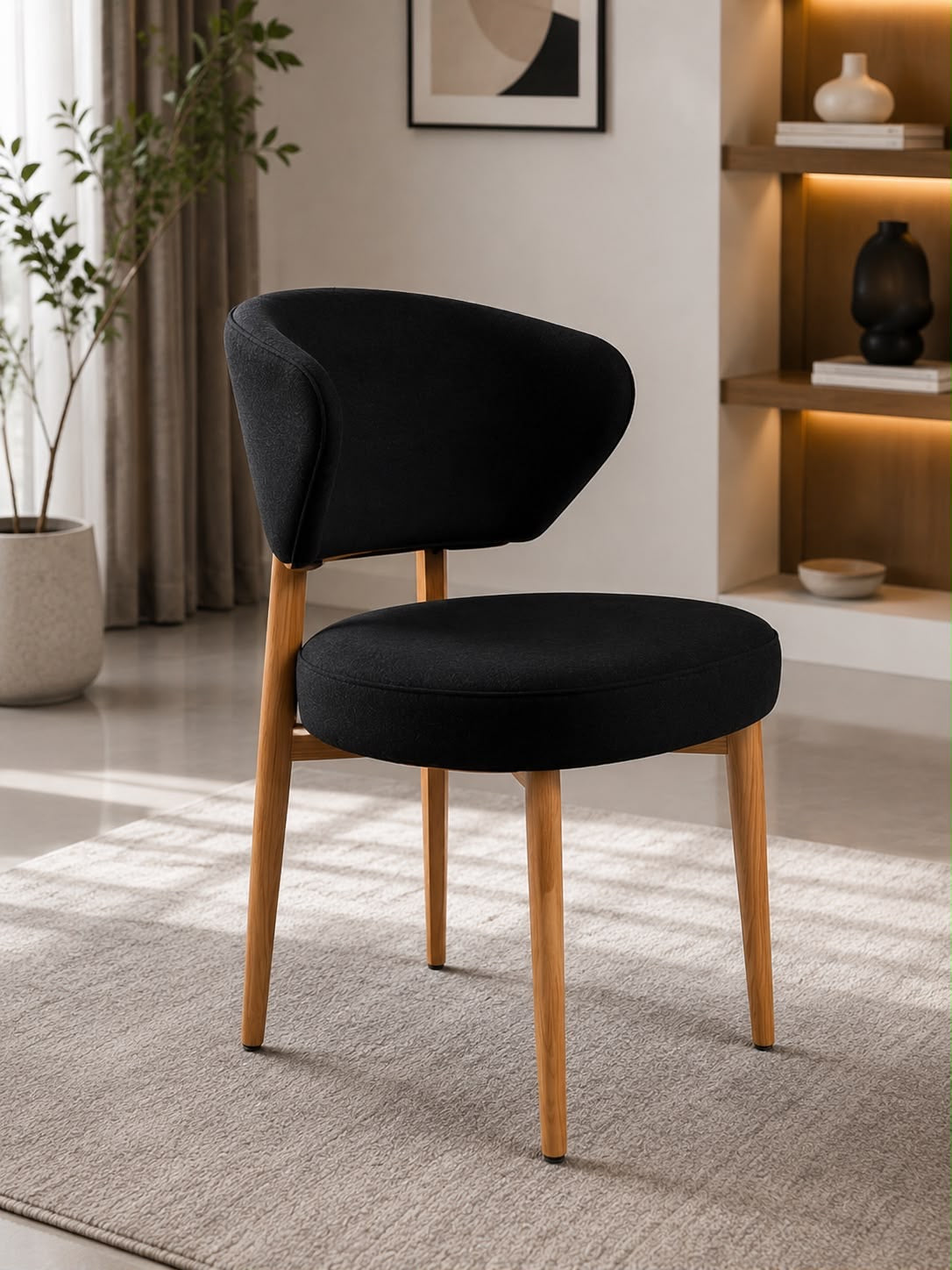 🪑🖤 SILLA MODERNA TAPIZADA NEGRA – SOFISTICACIÓN Y COMODIDAD EN CADA DETALLE 🖤🪑

🆔 Cod. 266 NEGRA

💰 RD$3,495 (c/u)