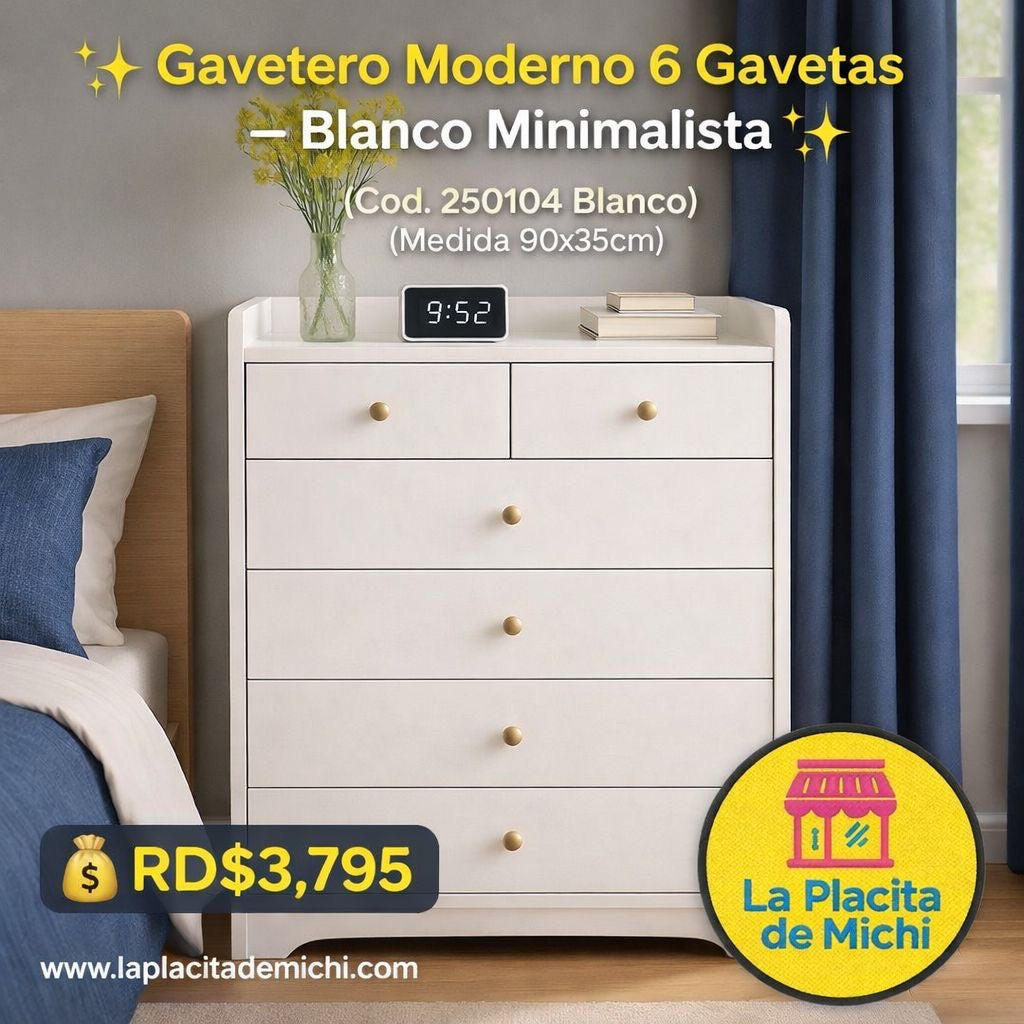 ✨🛏️ COMBO DE HABITACIÓN MODERNA – ORGANIZA Y DECORA TU ESPACIO 🛏️✨
(🆔 Cod. 250104 Blanco + 🆔 Cod. 25122)

💰 RD$6,995