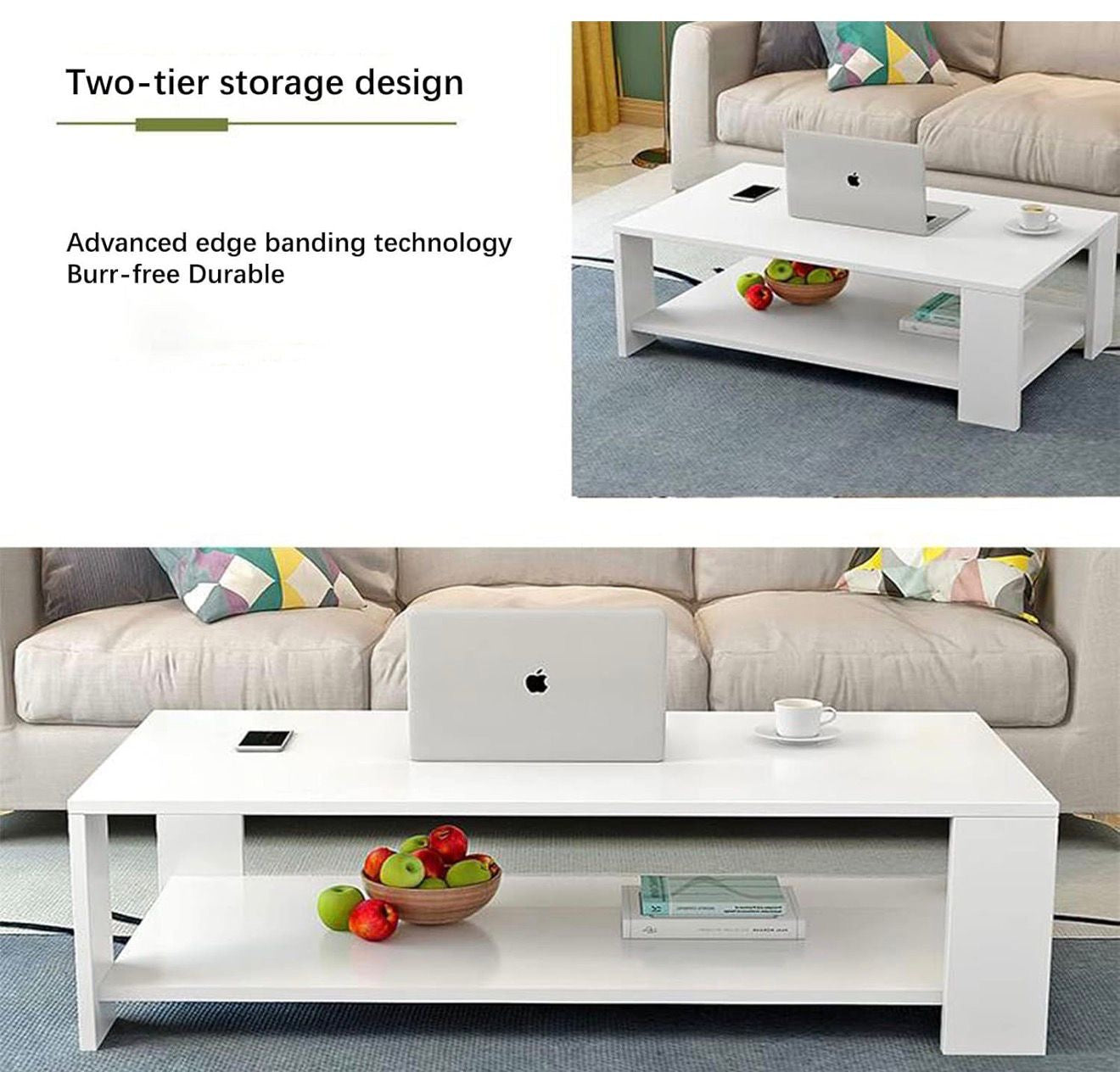 🛋️✨ Mesa de Centro Moderna con Doble Nivel – Diseño Elegante y Funcional ✨🛋️ (Cod. 25124-2) BLANCO

💰 Precio: RD$2,995