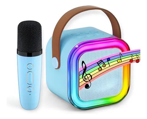 🎤🔊 Set de Karaoke Portátil con Bocina LED y 1 Micrófonos Inalámbrico (Cod.K12)

💰RD$795