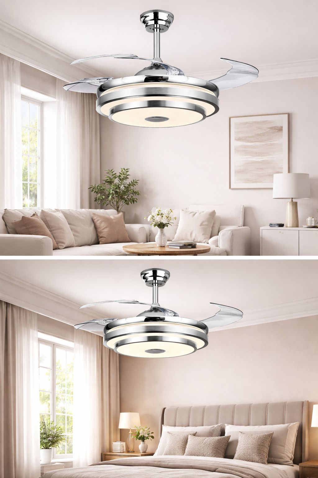 ✨💡 VENTILADOR DE TECHO PREMIUM LED + BOCINA BLUETOOTH – LUJO Y TECNOLOGÍA EN TU HOGAR 💡✨
(🆔 Cod. 008) PLATEADO

💰RD$3,995