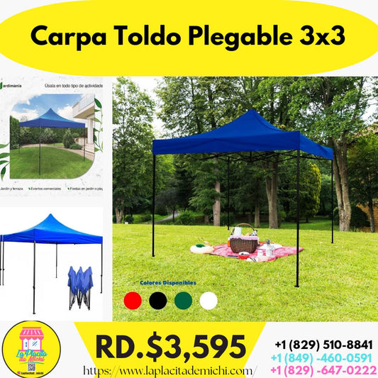 Carpa Toldo Plegable 3x3