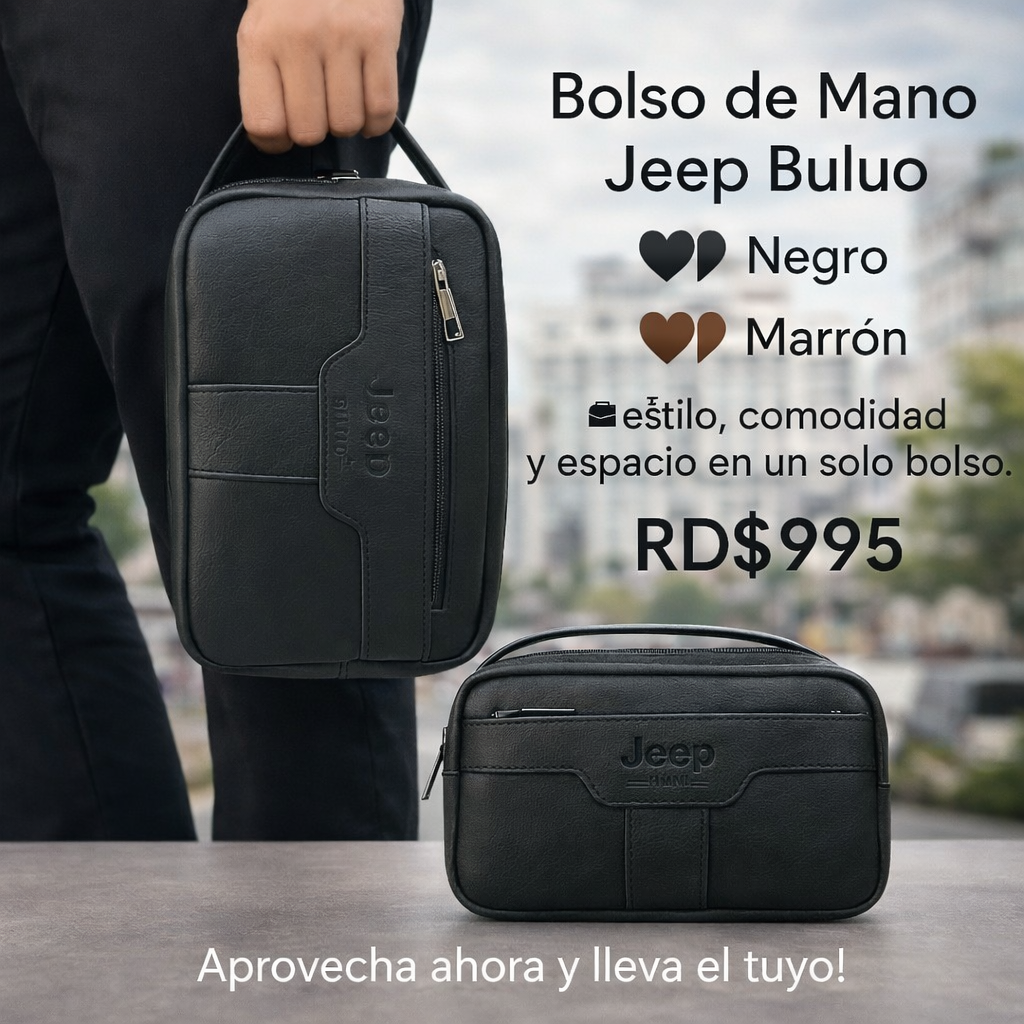 Bolso de Mano Jeep Buluo (Cod.5901)
🖤 Negro | 🤎 Marrón
💼 Estilo, comodidad y espacio en un solo bolso.