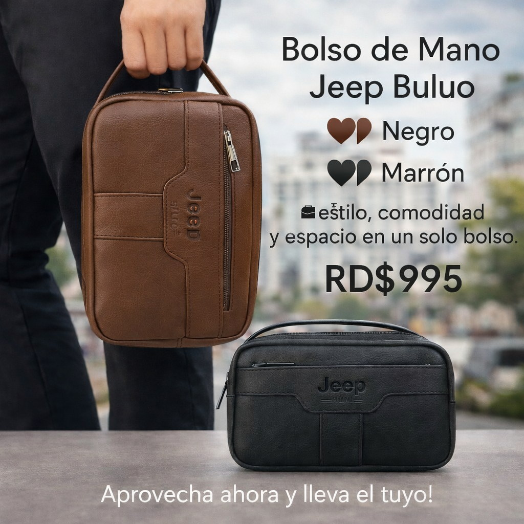 Bolso de Mano Jeep Buluo (Cod.5901)
🖤 Negro | 🤎 Marrón
💼 Estilo, comodidad y espacio en un solo bolso.